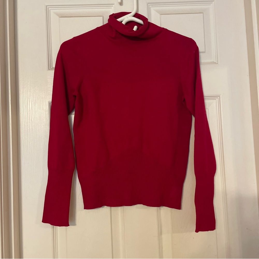 Silk/nylon/cotton Red Sweater J. Jill Size XS‎